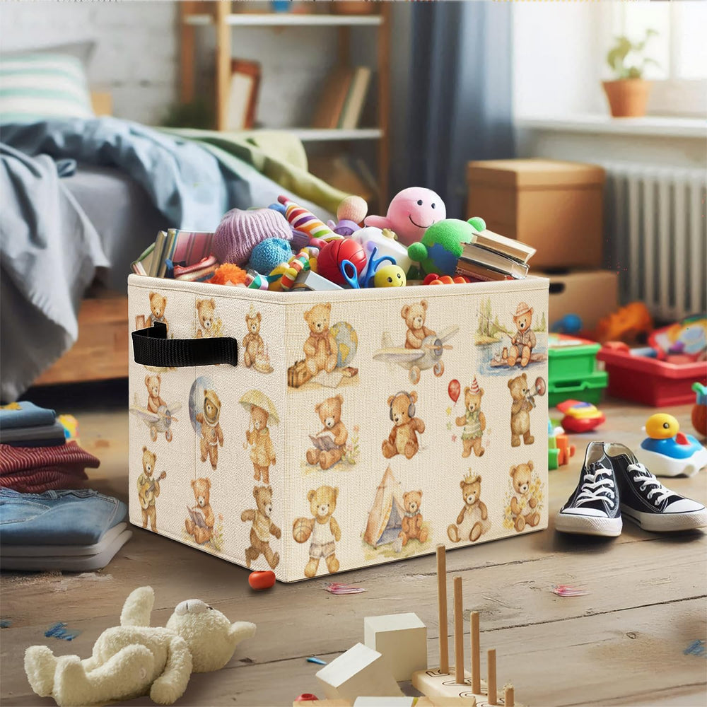 Elefeltclave Teddy Bear Sports Bin makes a thoughtful organizing gift.