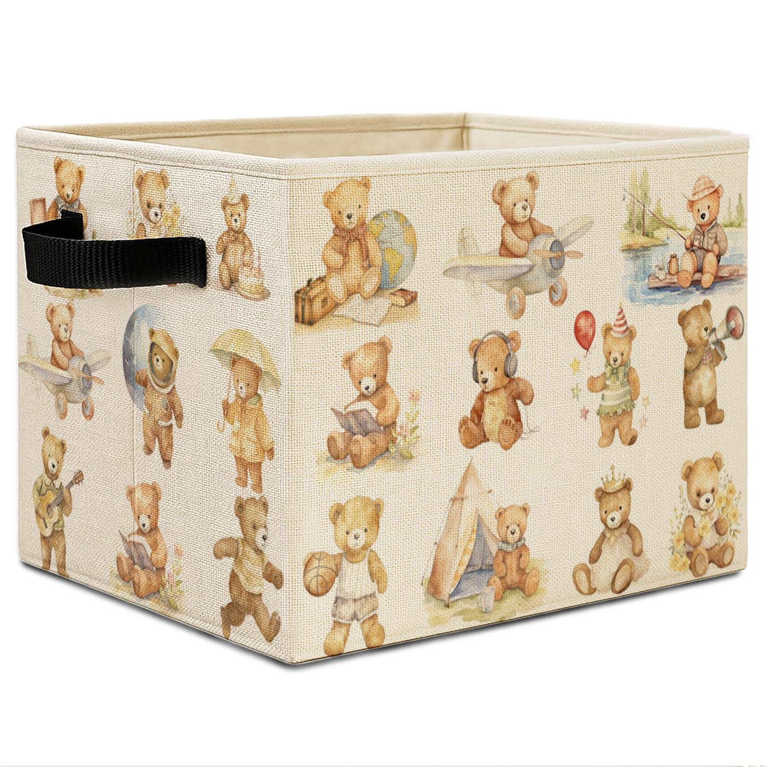 Elefeltclave Teddy Bear Sports Bin open showing organized toys.