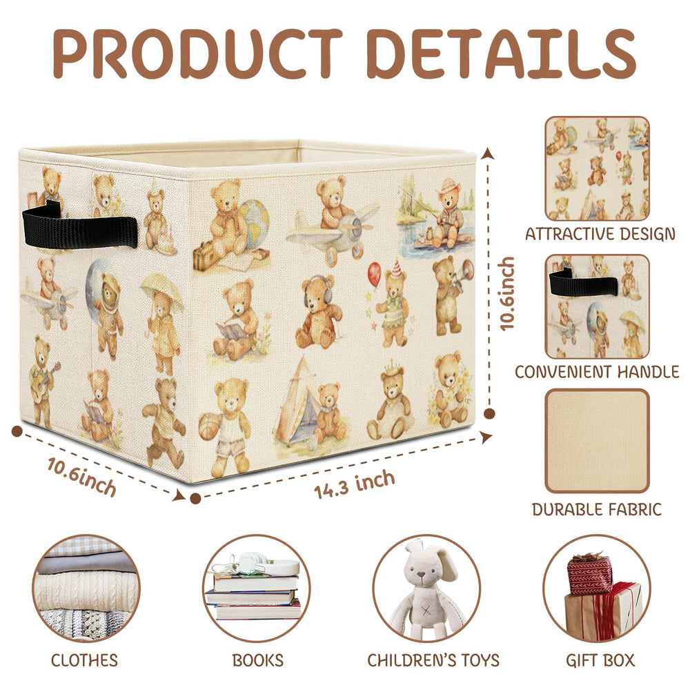 Elefeltclave Teddy Bear Sports Bin interior soft lining with sturdy frame.