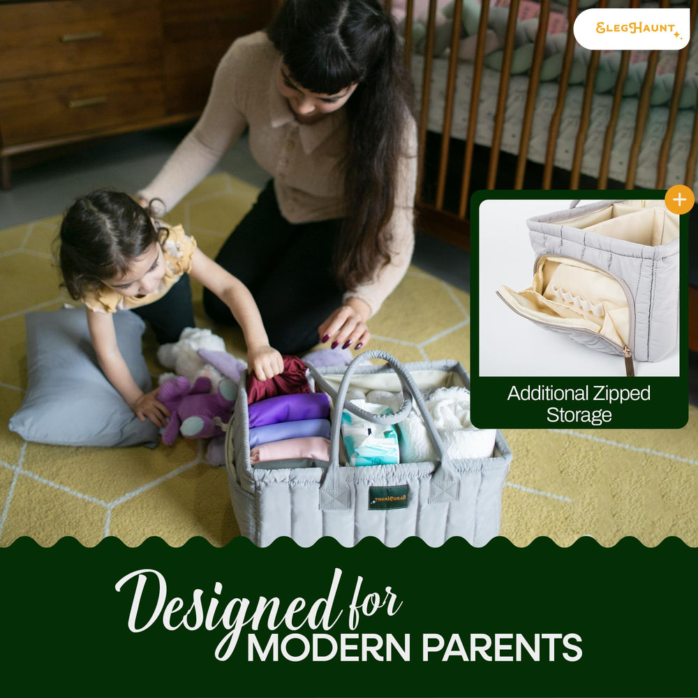 Eleghaunt gift registry essential caddy supports new parents with versatile storage options
