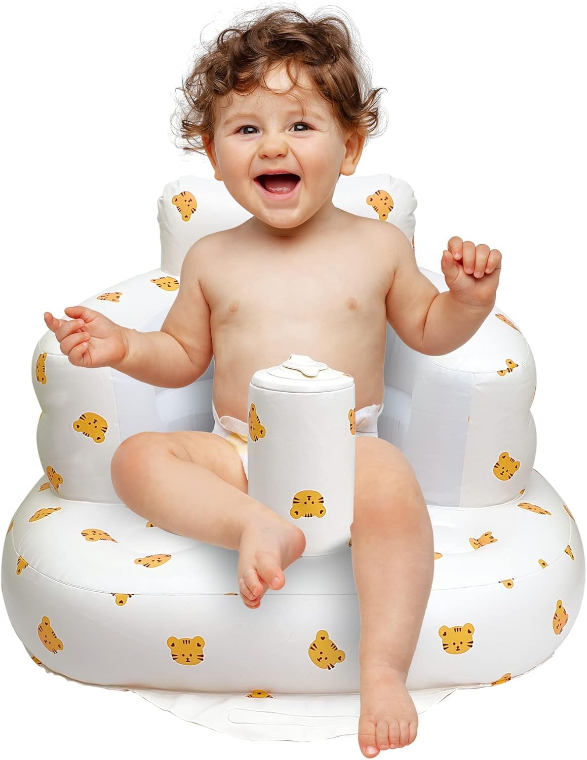 Elemensis inflatable baby seat backrest highlights stable posture for sitting practice