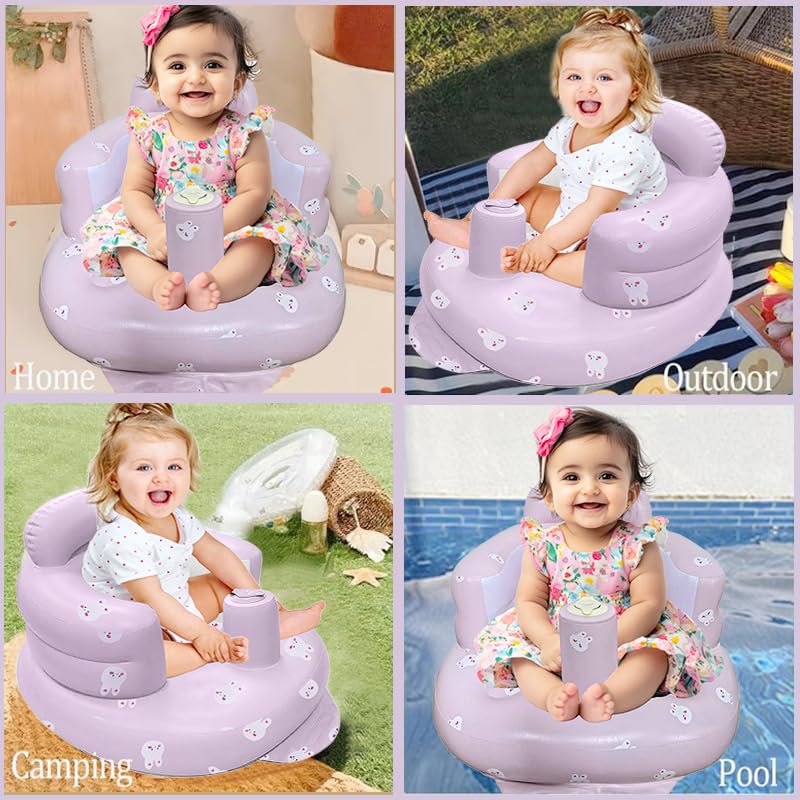 Elemensis inflatable rabbit seat deflated for compact storage and travel