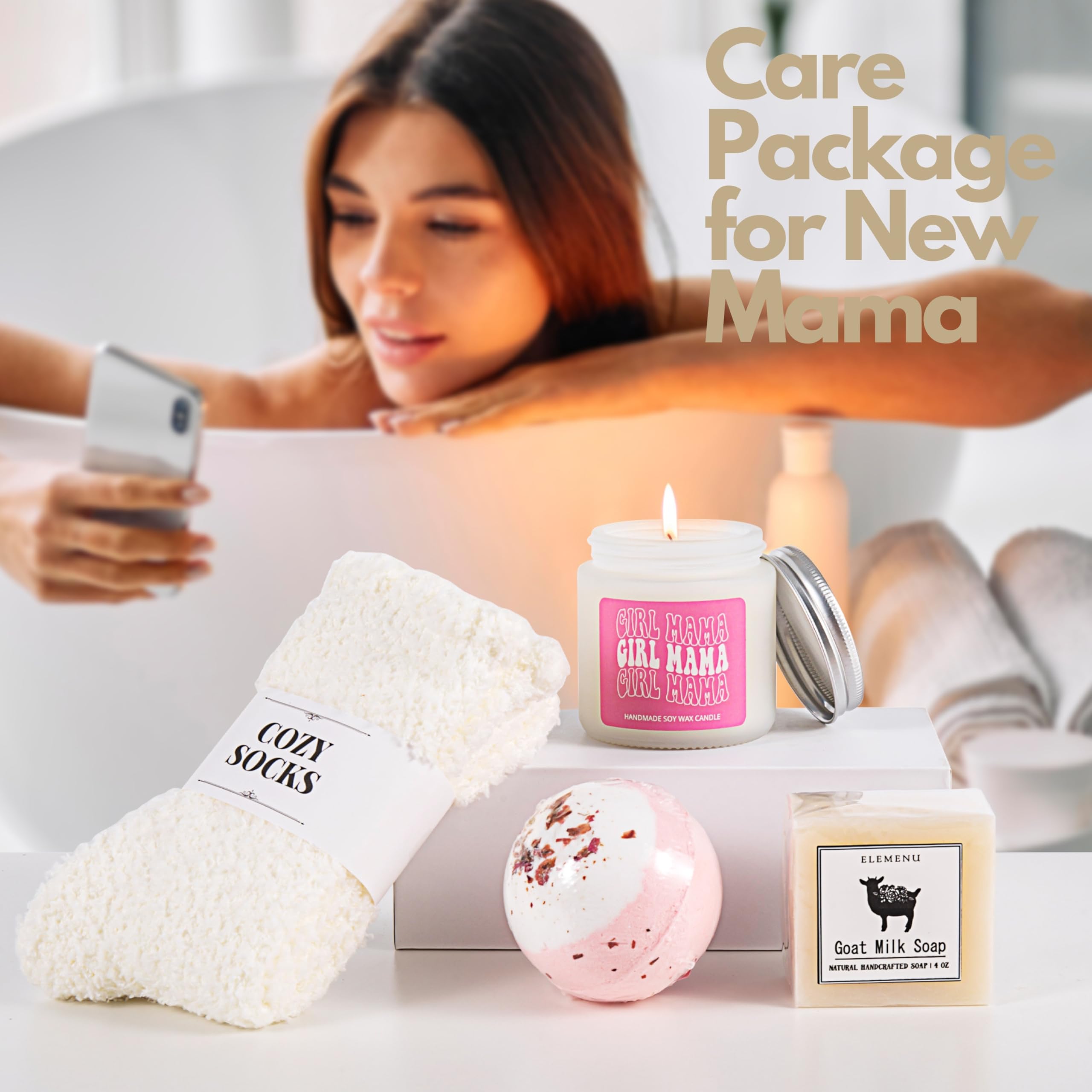 ELEMENU cozy socks offering warm comfort during late-night feedings
