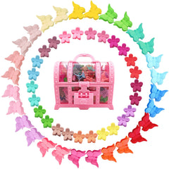 ELEMIRSA butterfly hair clip pastel collection offers secure grip for playful styling