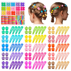 ELEMIRSA cute tiny snap metal clip closeup durable hold for toddler hair