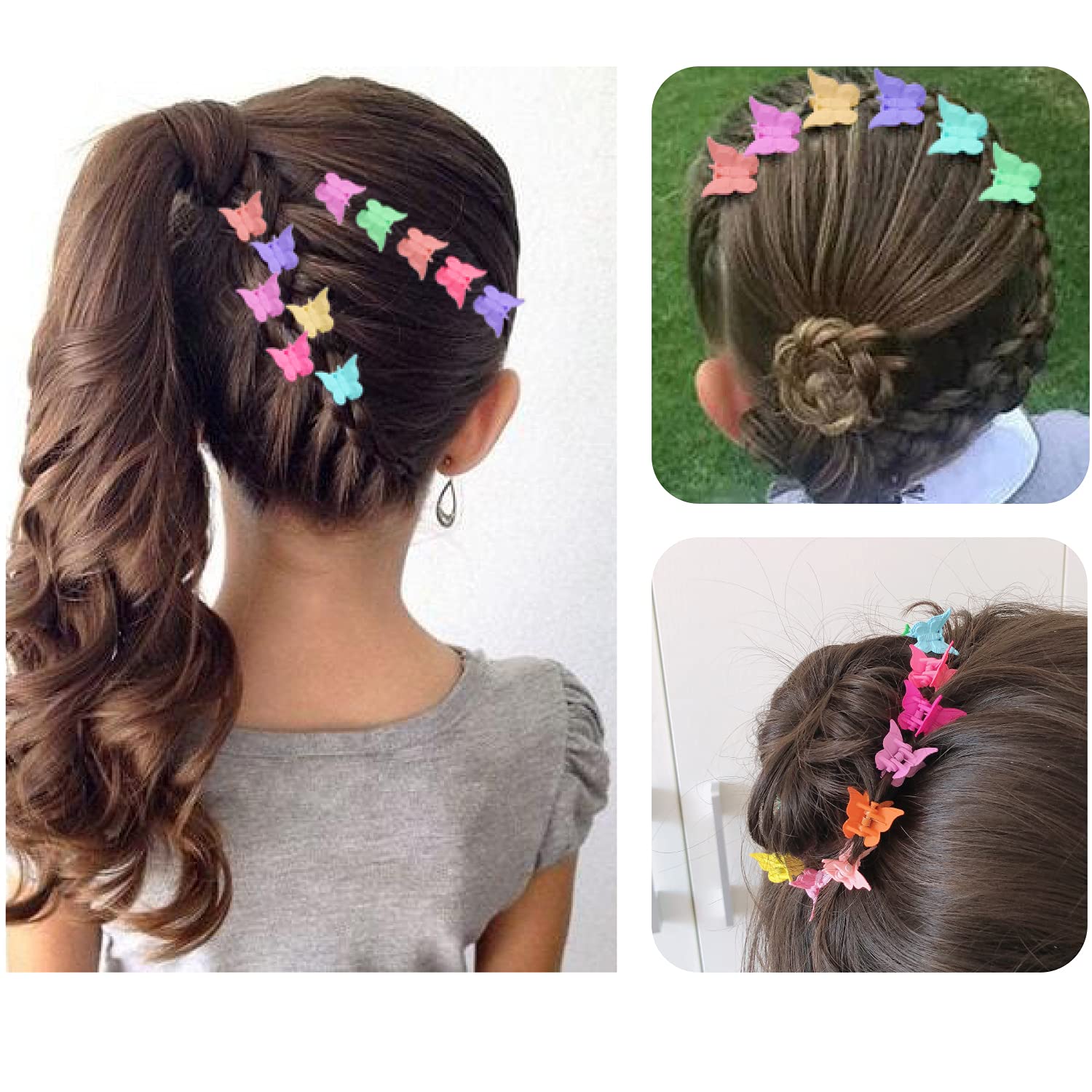ELEMIRSA durable snap-on clip keeps hair in place during active play