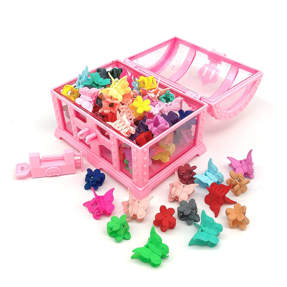ELEMIRSA flower hair clip mini charm adds color to tiny braids and updos