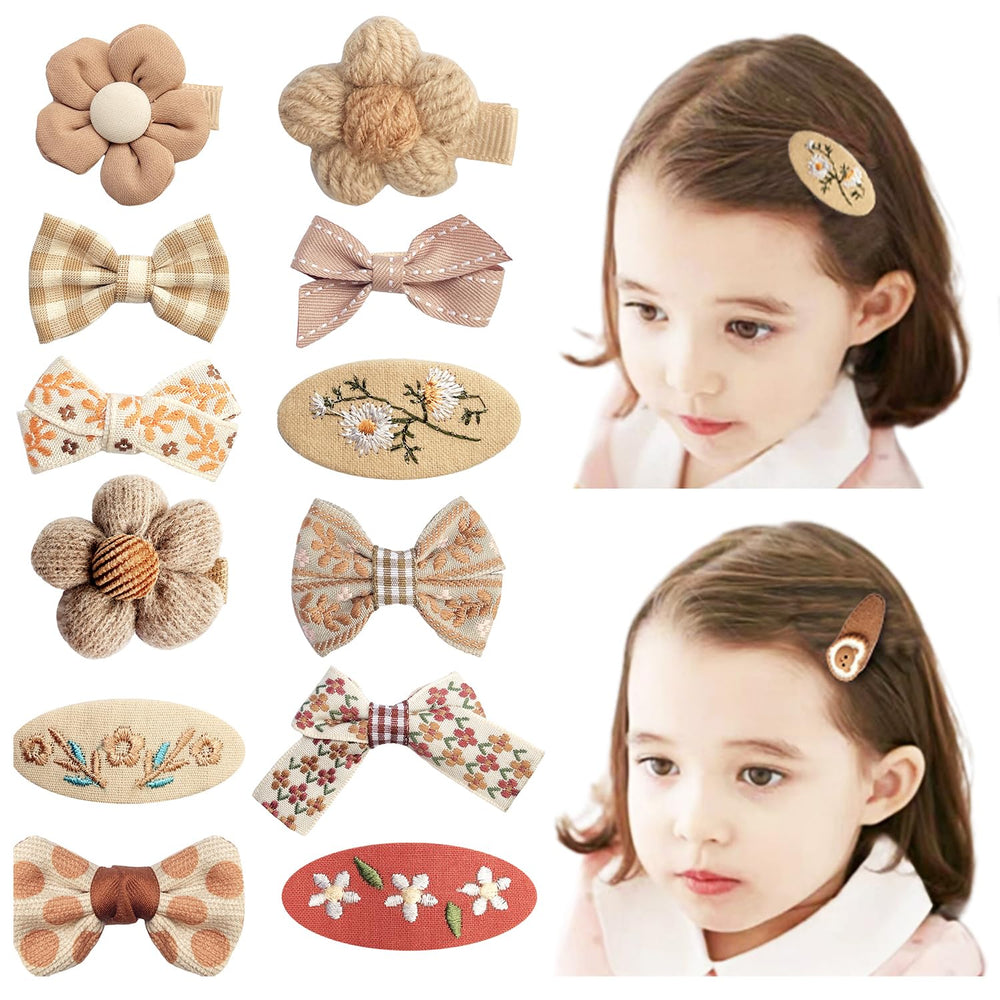 ELEMIRSA EleMirsa alligator clip brown fully lined keeps hair secure during play