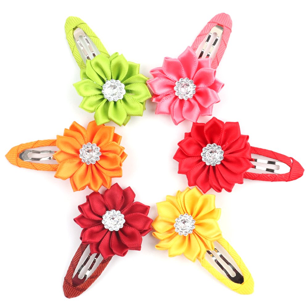 Elesa Miracle colorful 14-color flower clips for easy outfit coordination and playful looks