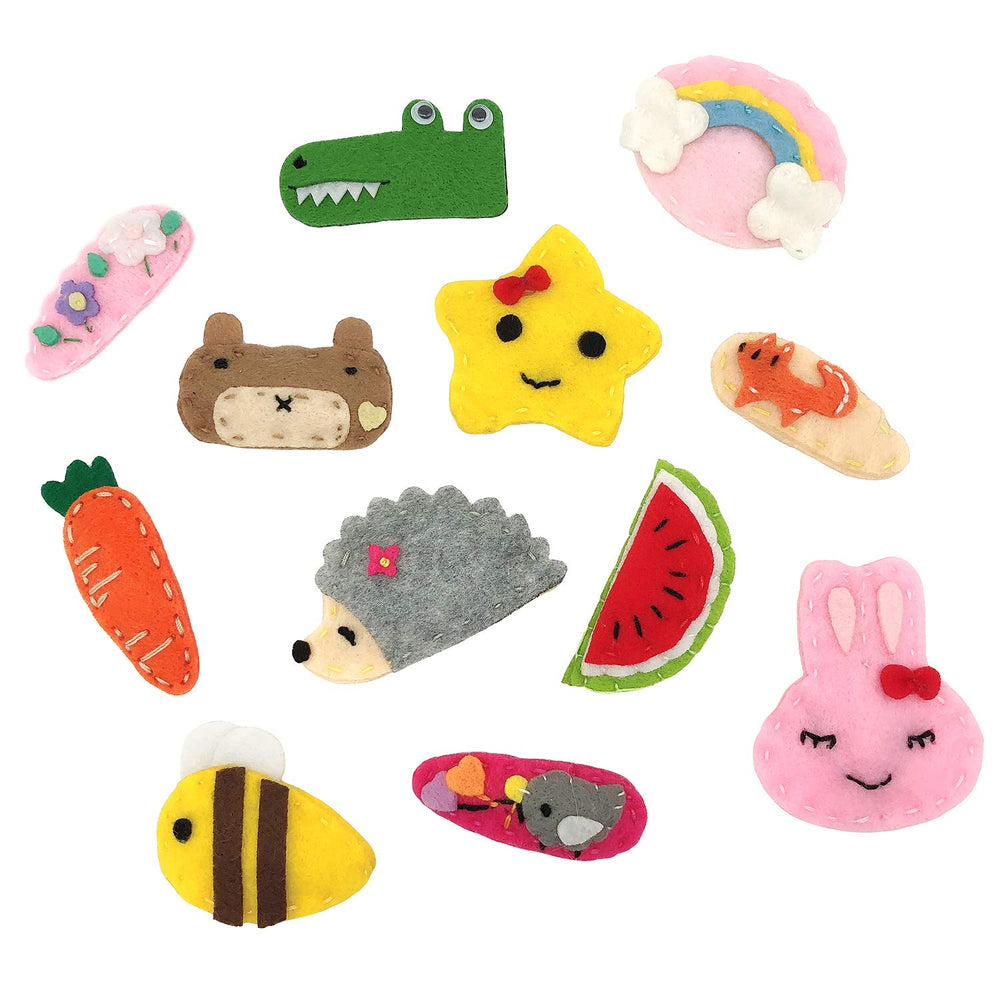 Elesa Miracle hair clip animal pattern 2 keeps bangs in place during naps and play