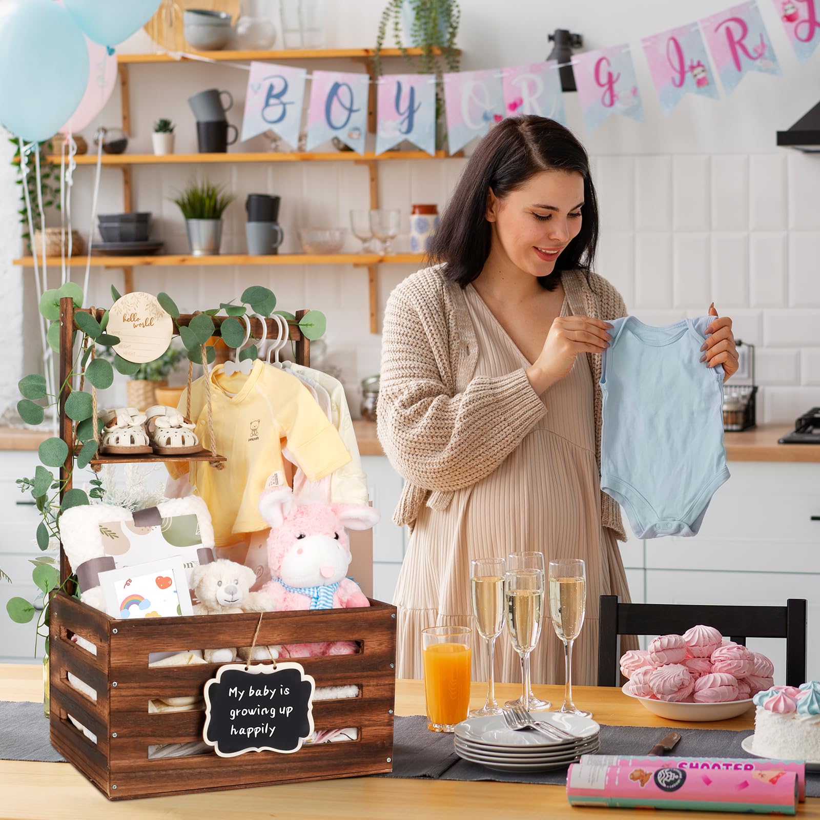 ELESTONE multipurpose nursery storage doubles as decor and organizing solution
