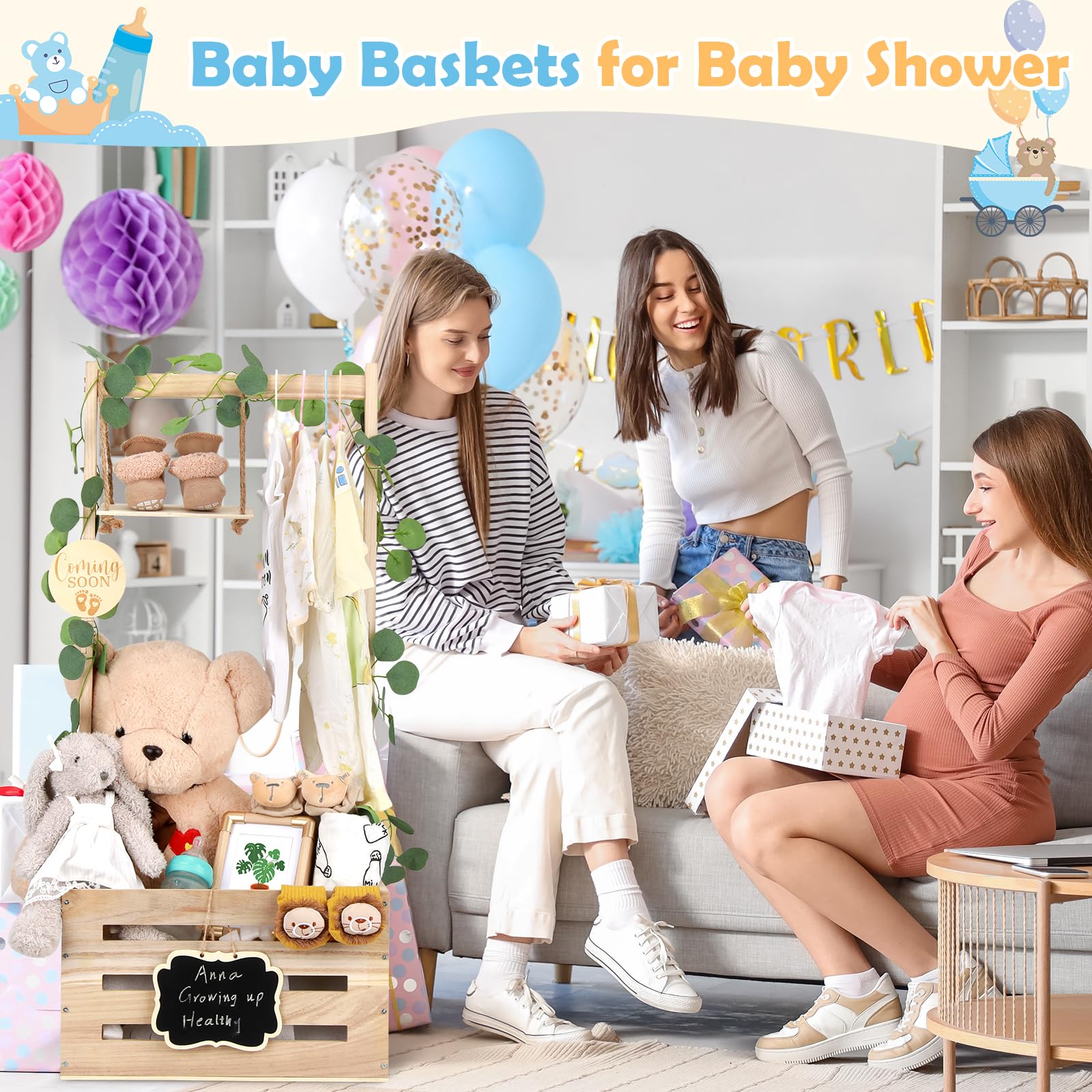 ELESTONE nursery-storage-box showcases multi-use storage for nursery essentials.