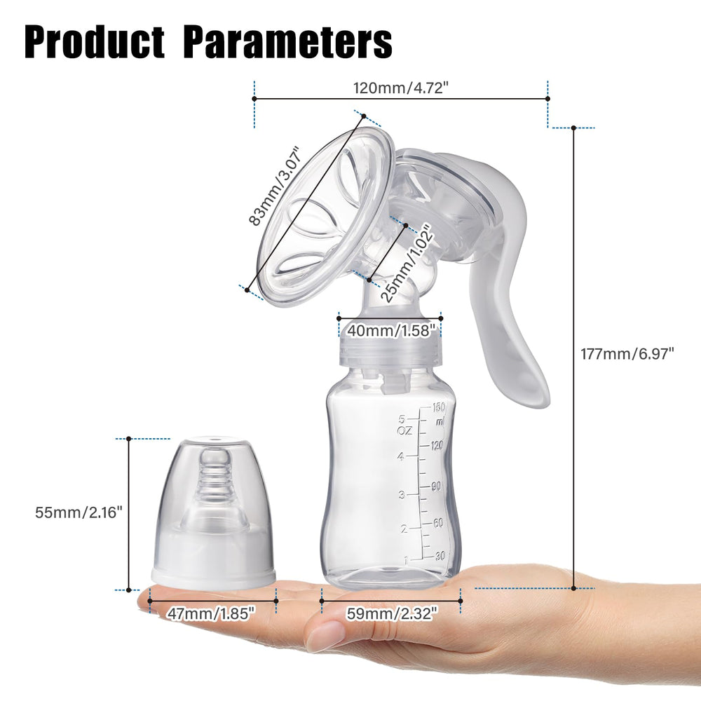 Elfzone 5oz breast milk bottle keeps milk ready for feeding.