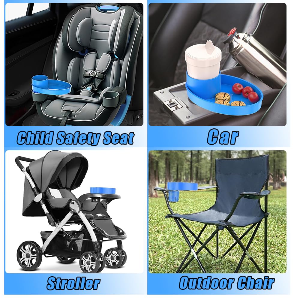 Elfzone car-seat-tray blue product-shot highlights compact travel companion.