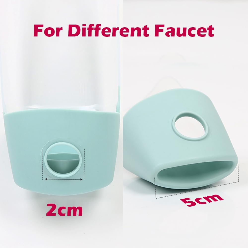 Elfzone faucet extender dual-mouth design fits many taps for secure, splash-reducing water delivery