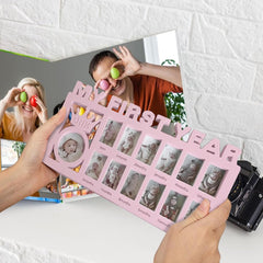 Elfzone month-1 photo slot demonstrates easy insert for month-one memories