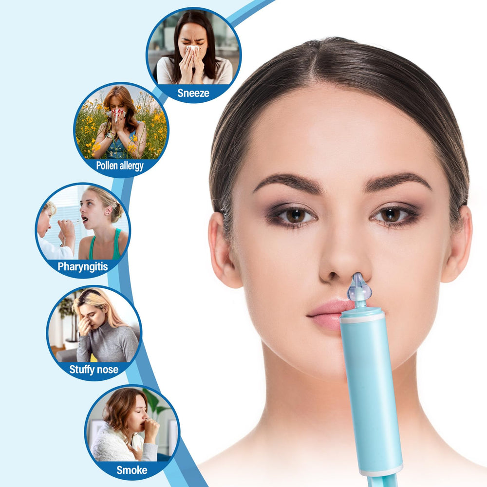 Elfzone nasal aspirator suitable for all ages, family-friendly design.