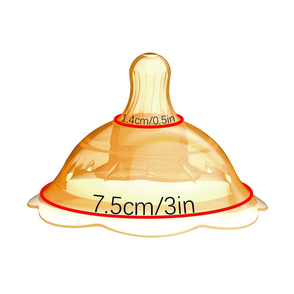 Elfzone silicone nipple shields soft surface for baby's latch