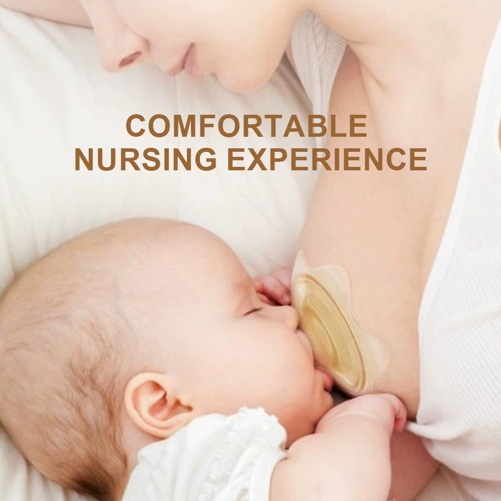 Elfzone nipple shields white color presents clean, discreet daily use.