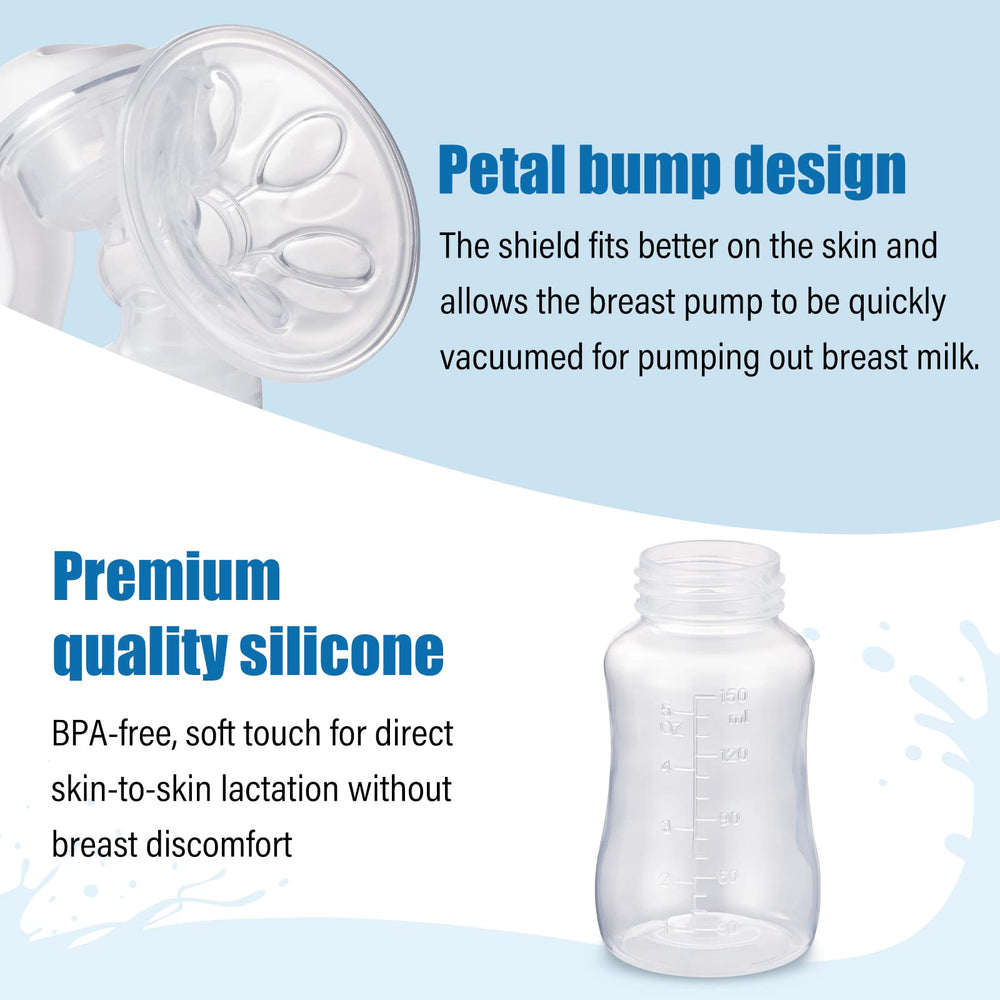 Elfzone Portable Travel Breast Pump fits in a bag for on-the-go.