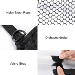 Elfzone Stroller Side Bag non-slip straps keep the bag secure on a stroller or bike.