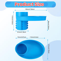 Elfzone tray crumb-coaster blue catches crumbs, helping keep surfaces neat.