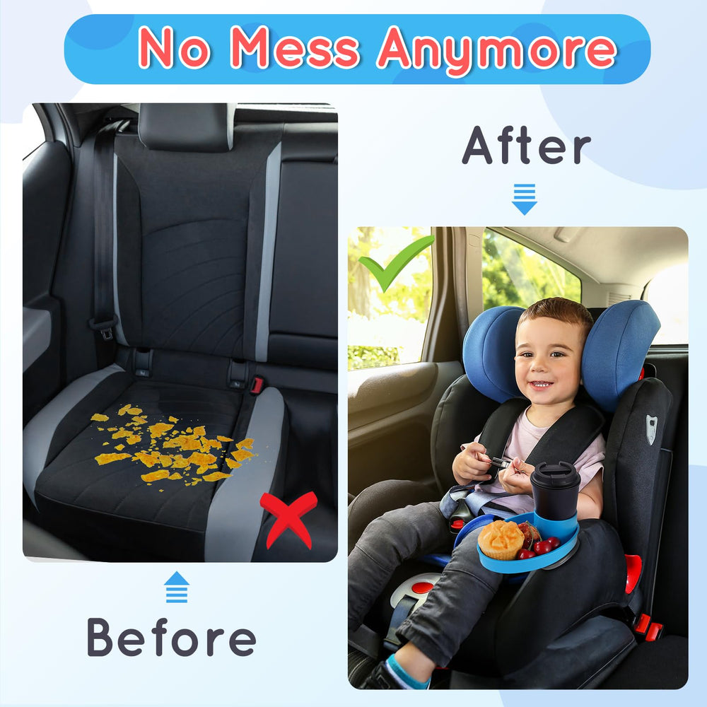 Elfzone tray lightweight blue highlights easy carrying for families.