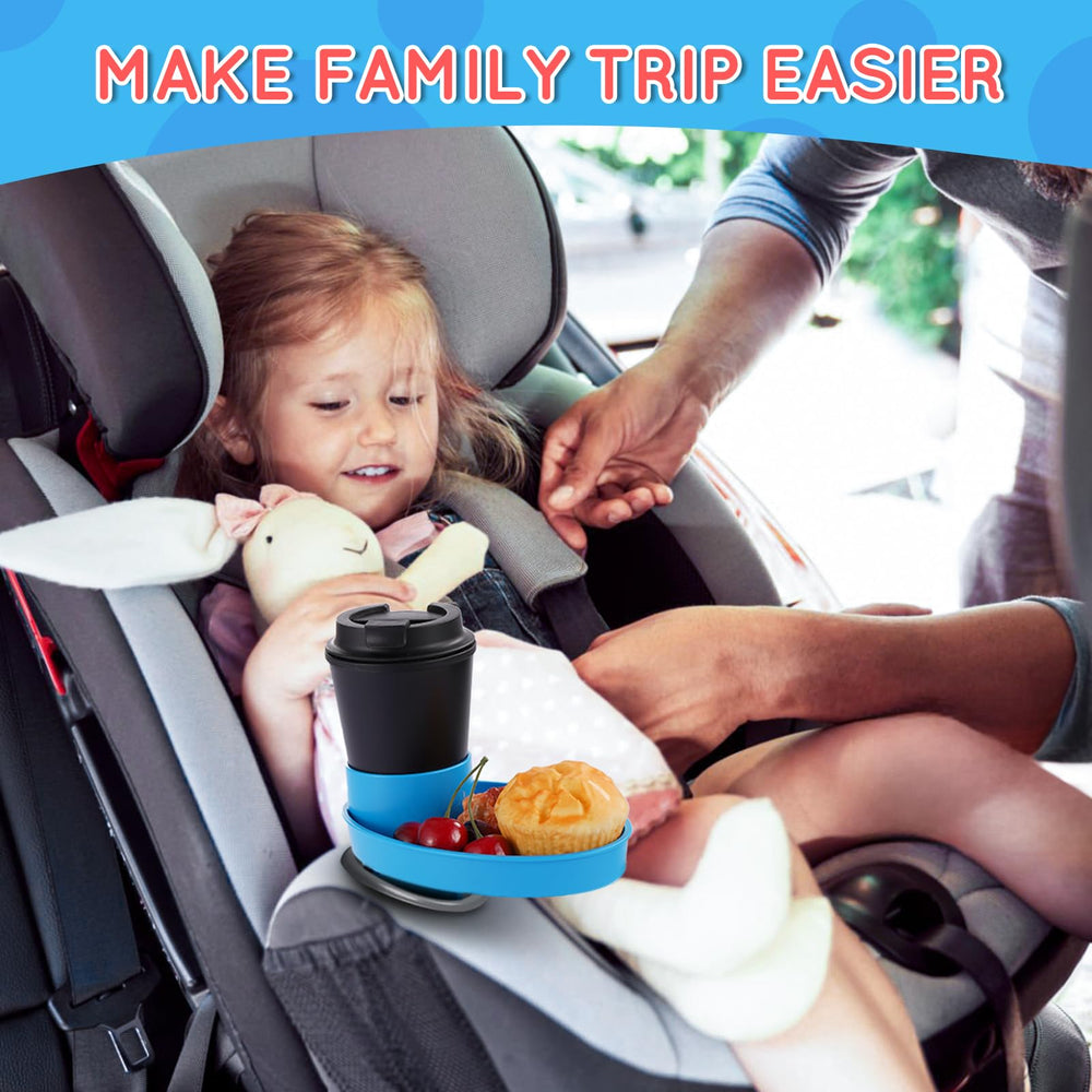 Elfzone tray stroller blue demonstrates versatile use beyond cars.
