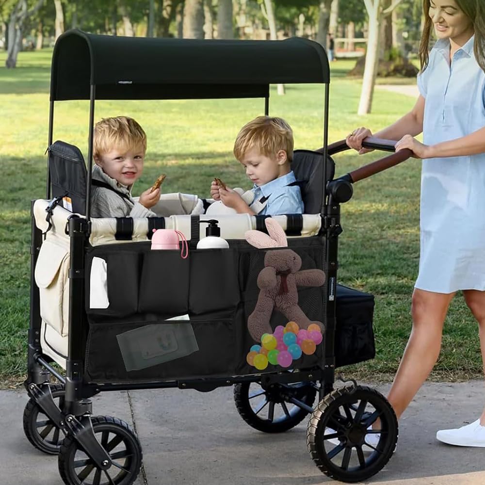 Elfzone Wagon Organizer folds compactly for neat storage when not in use.