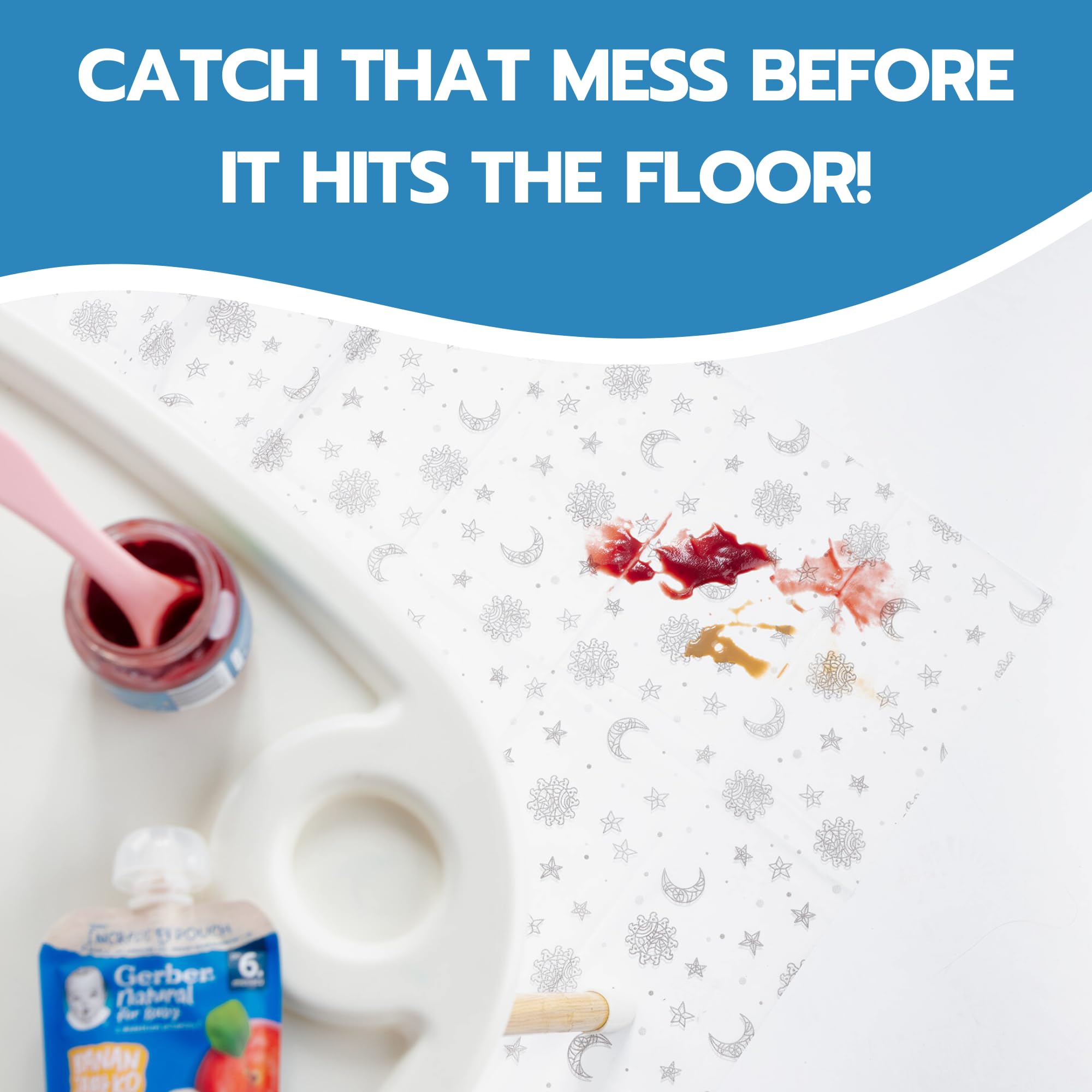 Eli with Love art-friendly mat is great for painting and messy crafts.