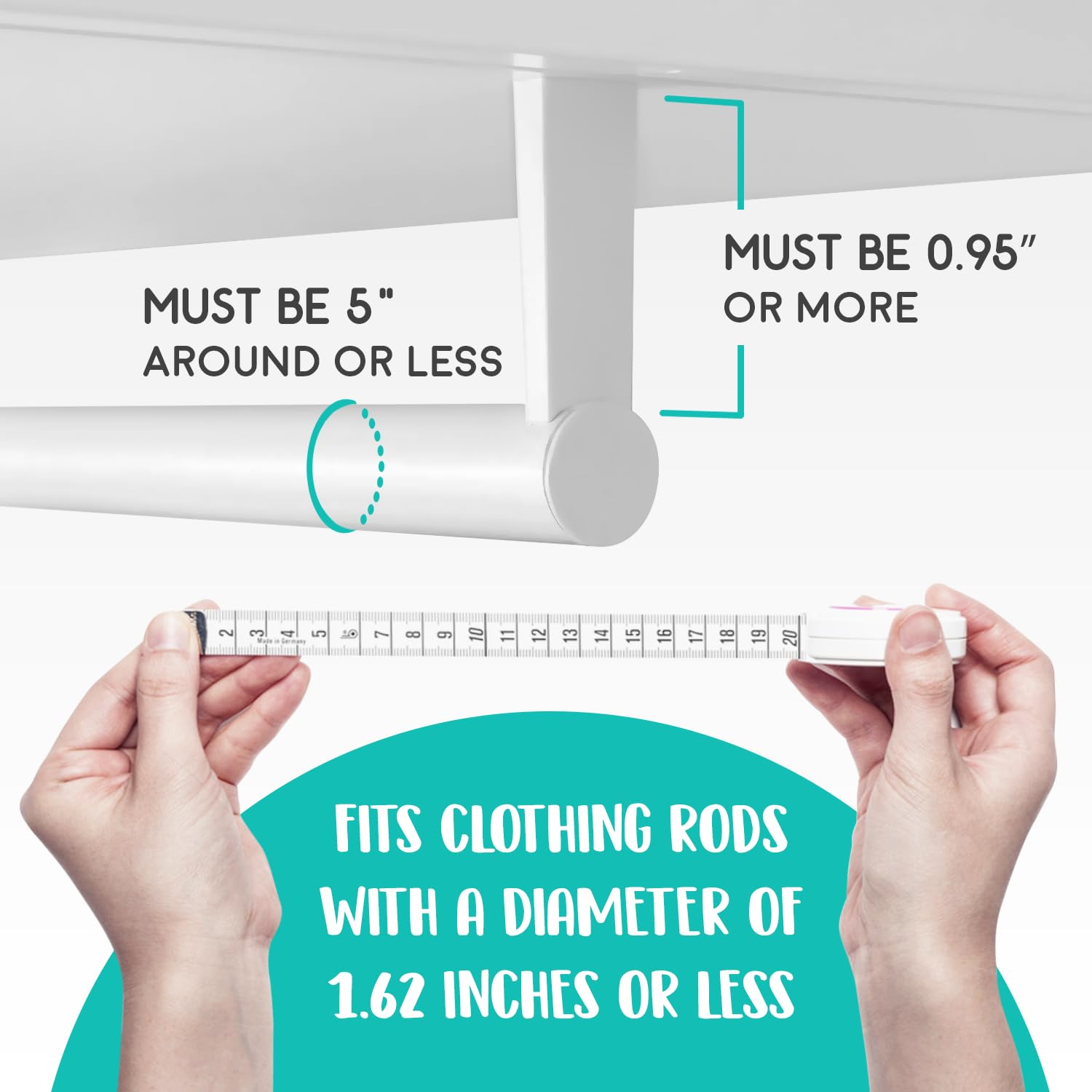 Eli with Love baby closet dividers boho in closet organizes outfits at a glance.