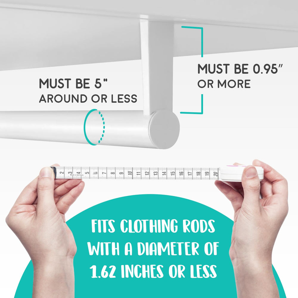 Eli with Love baby closet dividers boho in closet organizes outfits at a glance.
