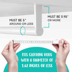 Eli with Love baby closet dividers boho in closet organizes outfits at a glance.