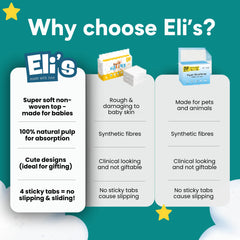 Eli with Love changing pad with four secure slip-resistant tabs