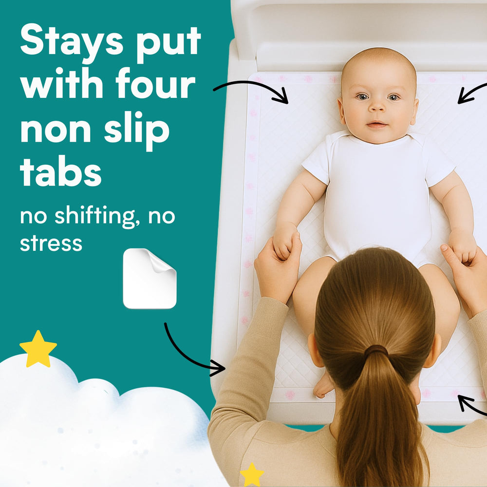 Eli with Love disposable pad offers leakproof coverage to minimize messes.