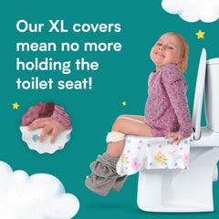 Eli with Love two-pack 80-disposable covers demonstrates value and travel practicality.