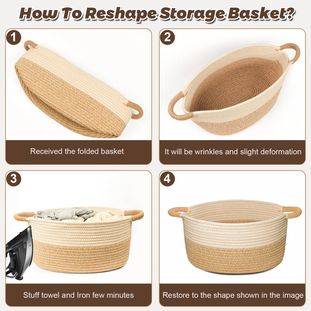 ELIDANTE folded-flat basket demonstrates space-saving storage