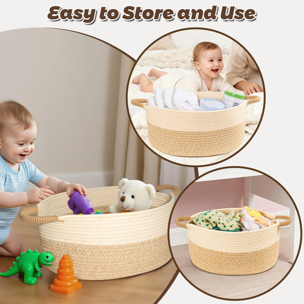 ELIDANTE living room basket blending decor and storage