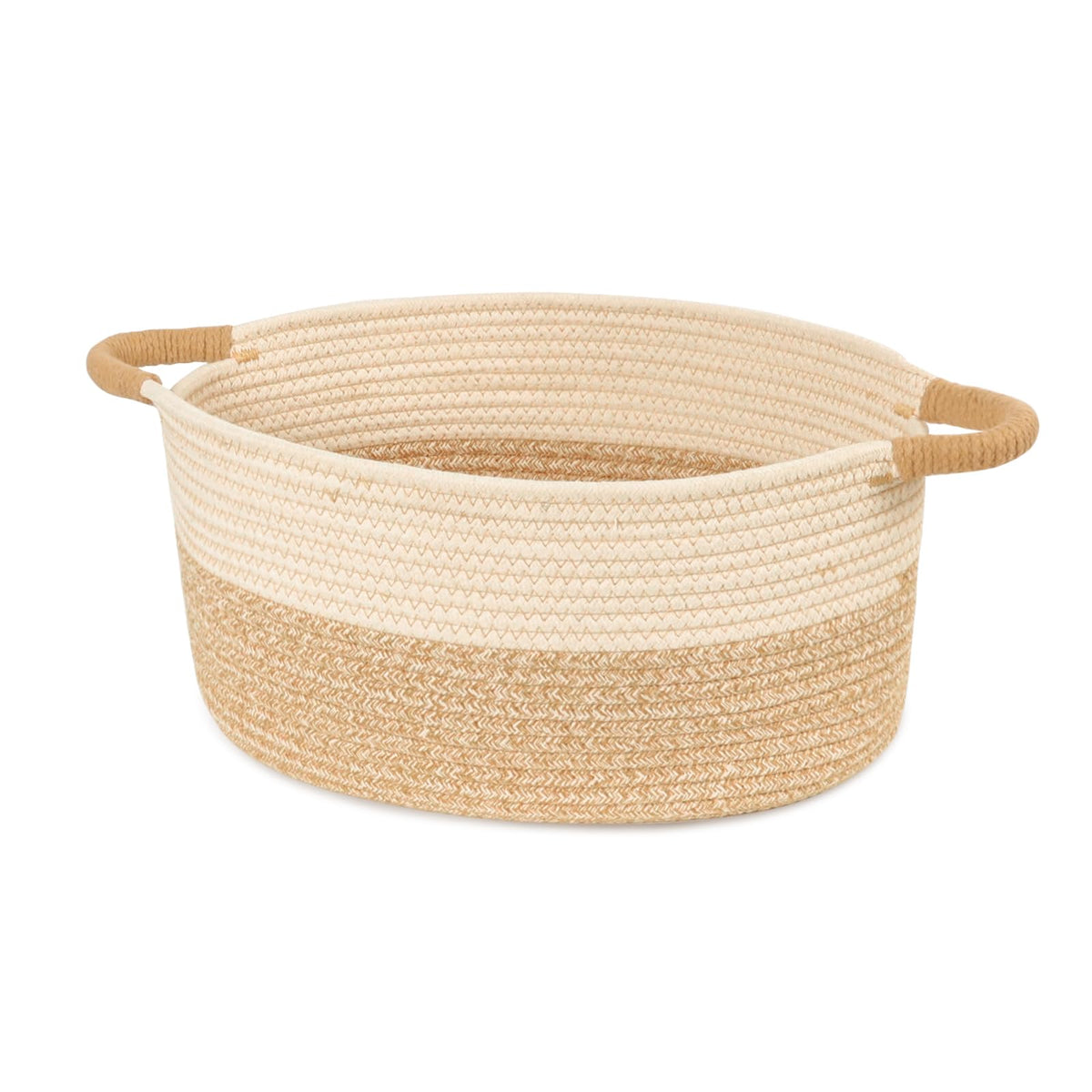 ELIDANTE woven basket stores toys for a neat, accessible playroom.