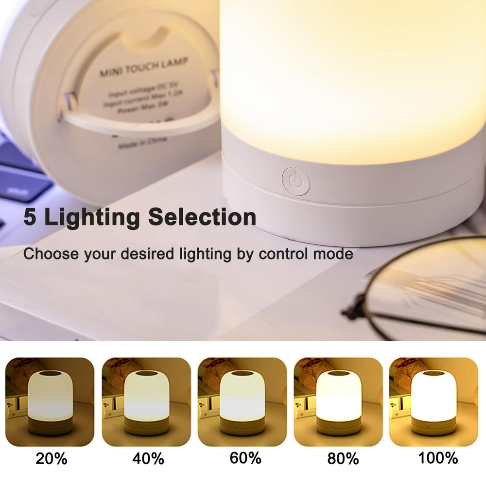 ELITUN night light ABS+PC construction ensures safe, durable bedside companion