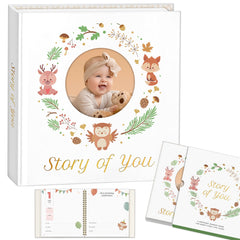 Eliz Sky memory book with golden spiral binding for durable journaling.