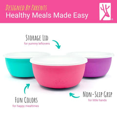 Elk and Friends dishwasher-safe bowls simplify cleaning after busy mealtimes.