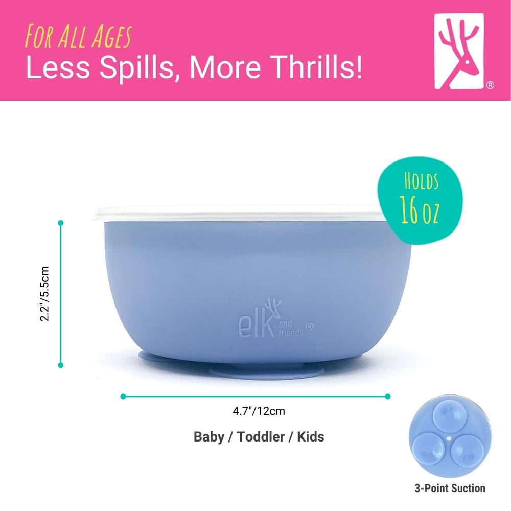 Elk and Friends stainless steel 304 is BPA-free and non-porous for clean meals