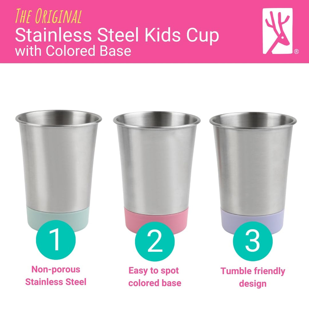 Elk and Friends kids drinking cup stainless; durable sipping for on-the-go.