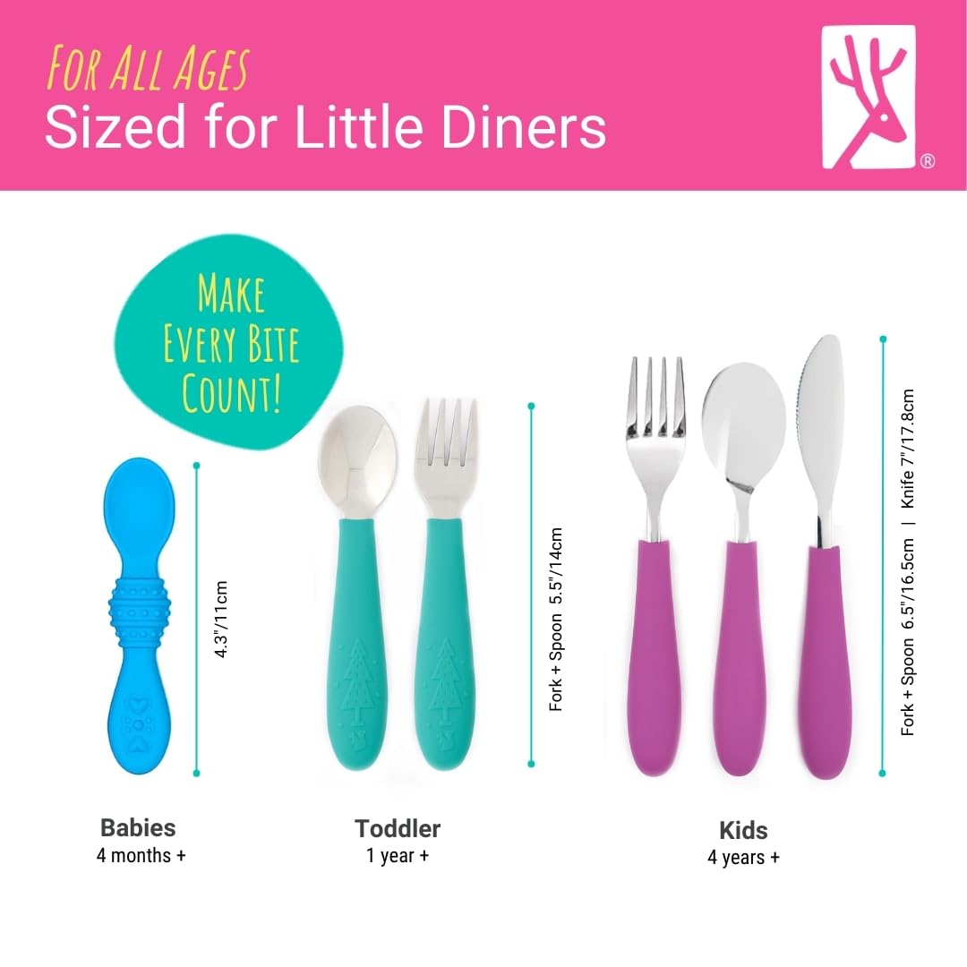 Elk and Friends rounded-knife edge supports safe cutting practice for kids