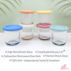 Elk and Friends set of 6 jars, practical storage for busy parents.