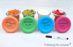 Elk and Friends silicone lids leakproof airtight design keeps on-the-go meals fresh