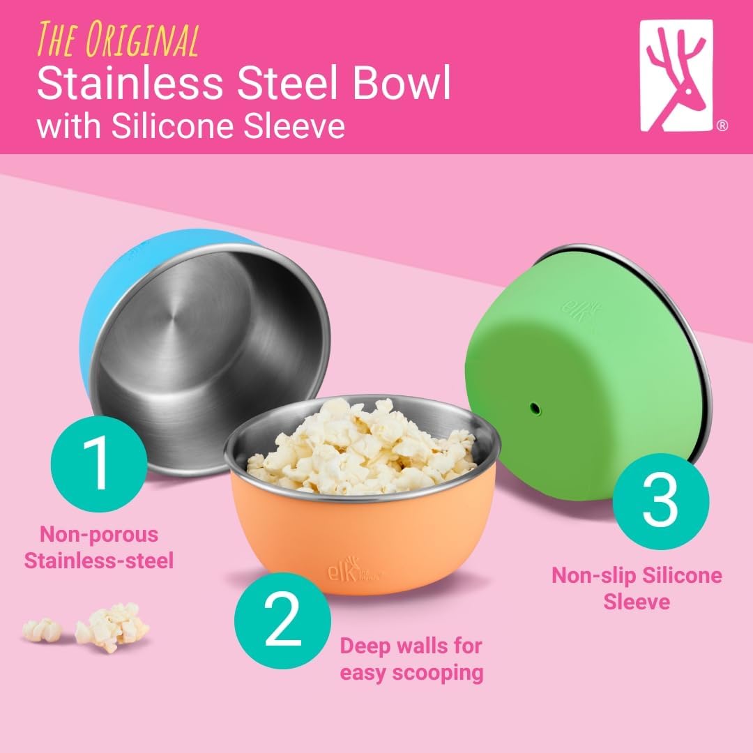 Elk and Friends lids and storage bowls help prep and keep leftovers fresh.