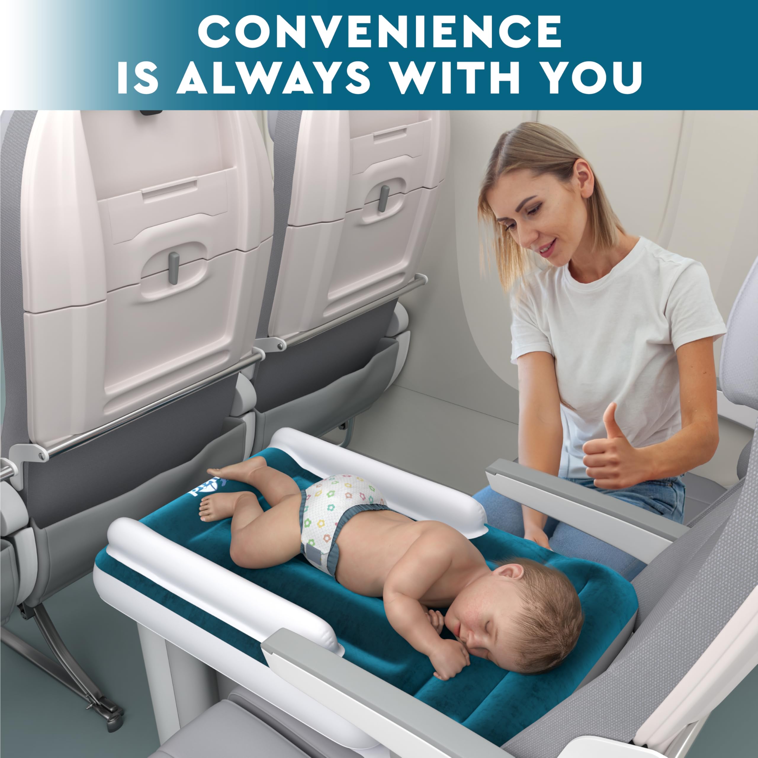 Elkid Toddler Airplane Bed travel-ready design for on-the-go naps