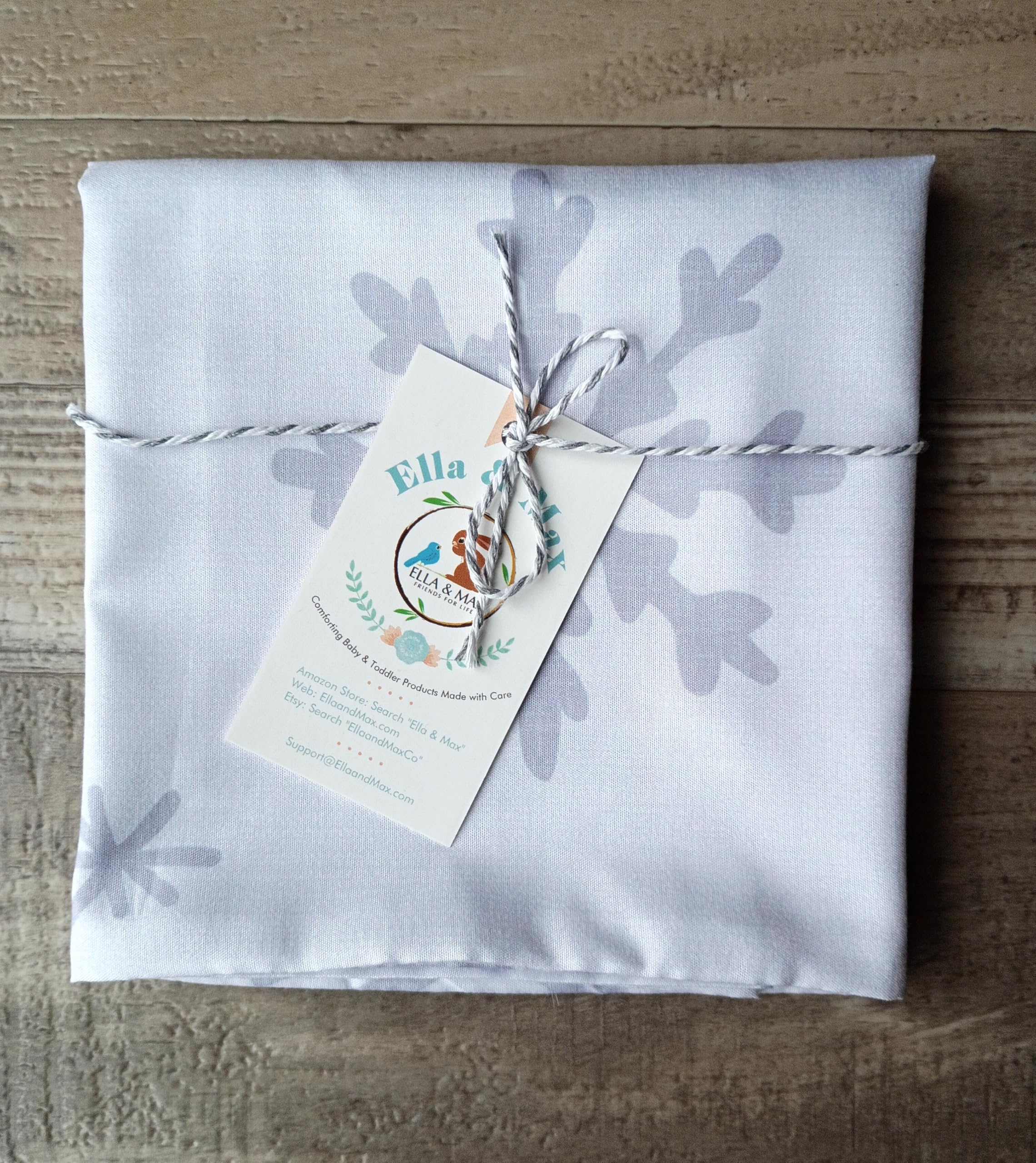 ELLA & MAX pillowcase dimensions 13.5x18.5 inches for standard toddler pillows